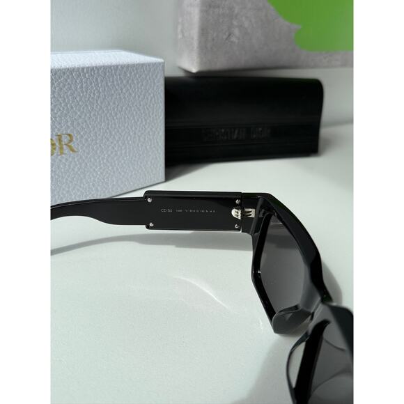 NEW Dior CD SU Sunglasses in Black Holographic Pink Logo main image 5